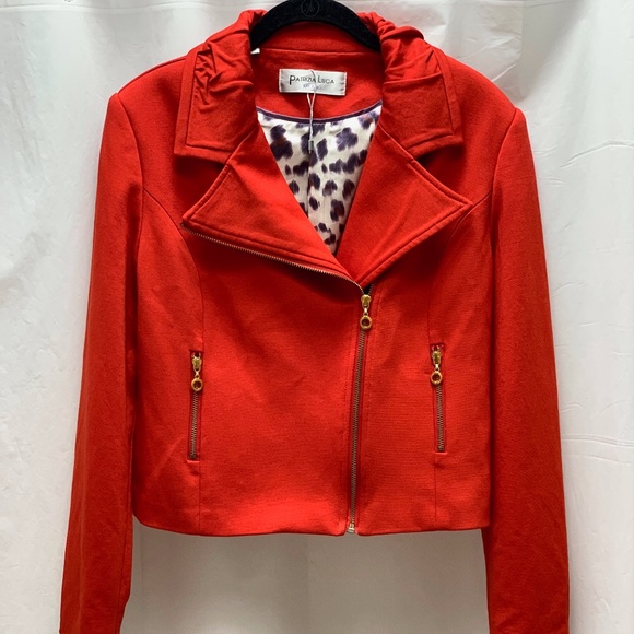 Cropped Jacket size medium Patriza Luca Milano. Zipper details, Y2K  Style - Picture 3 of 9